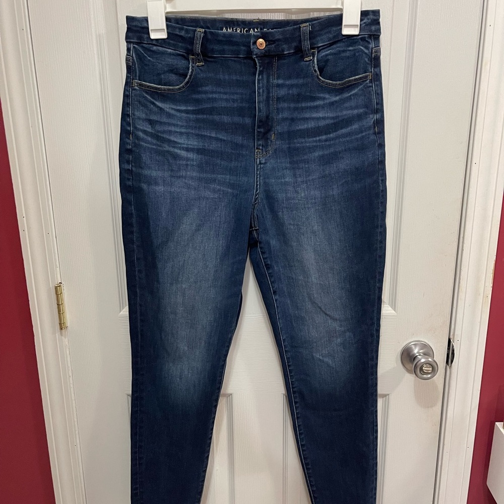 American eagle super high rise curvy jeans